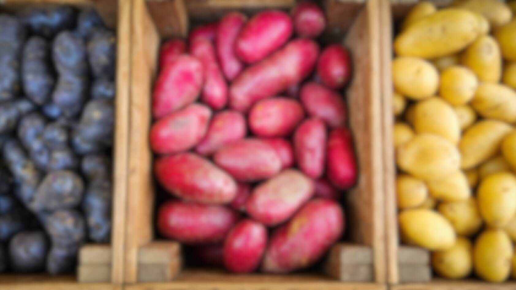 A potato stand in Munich