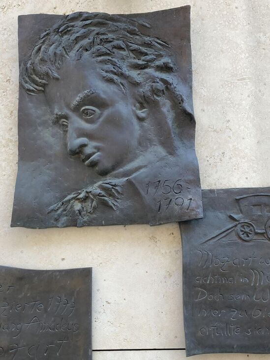 Erinnerung an den Besuch von Mozart in München