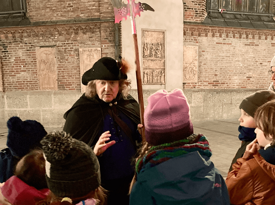 Der Nachtwächter für Kinder als offene Tour am Wochenende