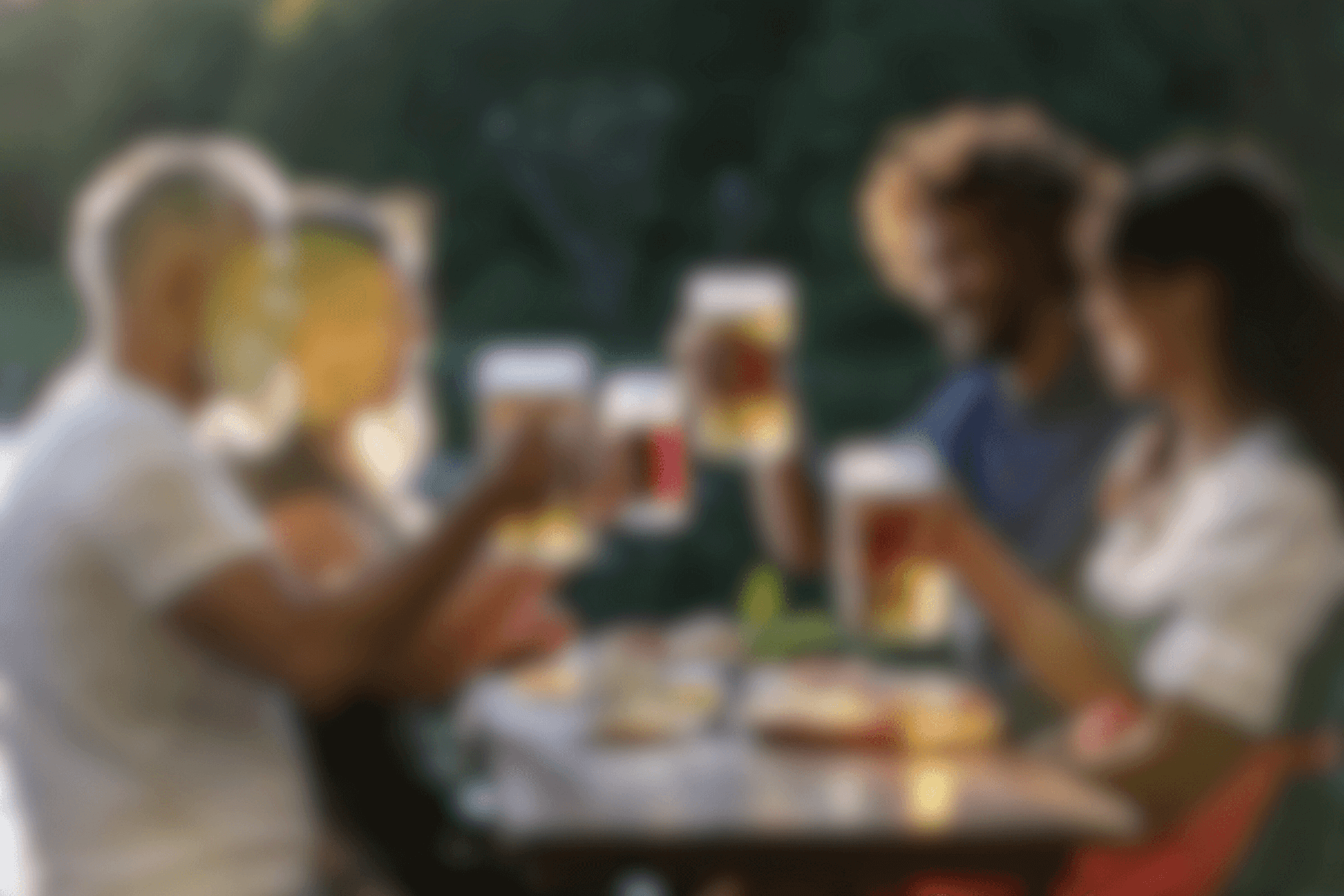 BIergarten in München auf einer Stadtführung