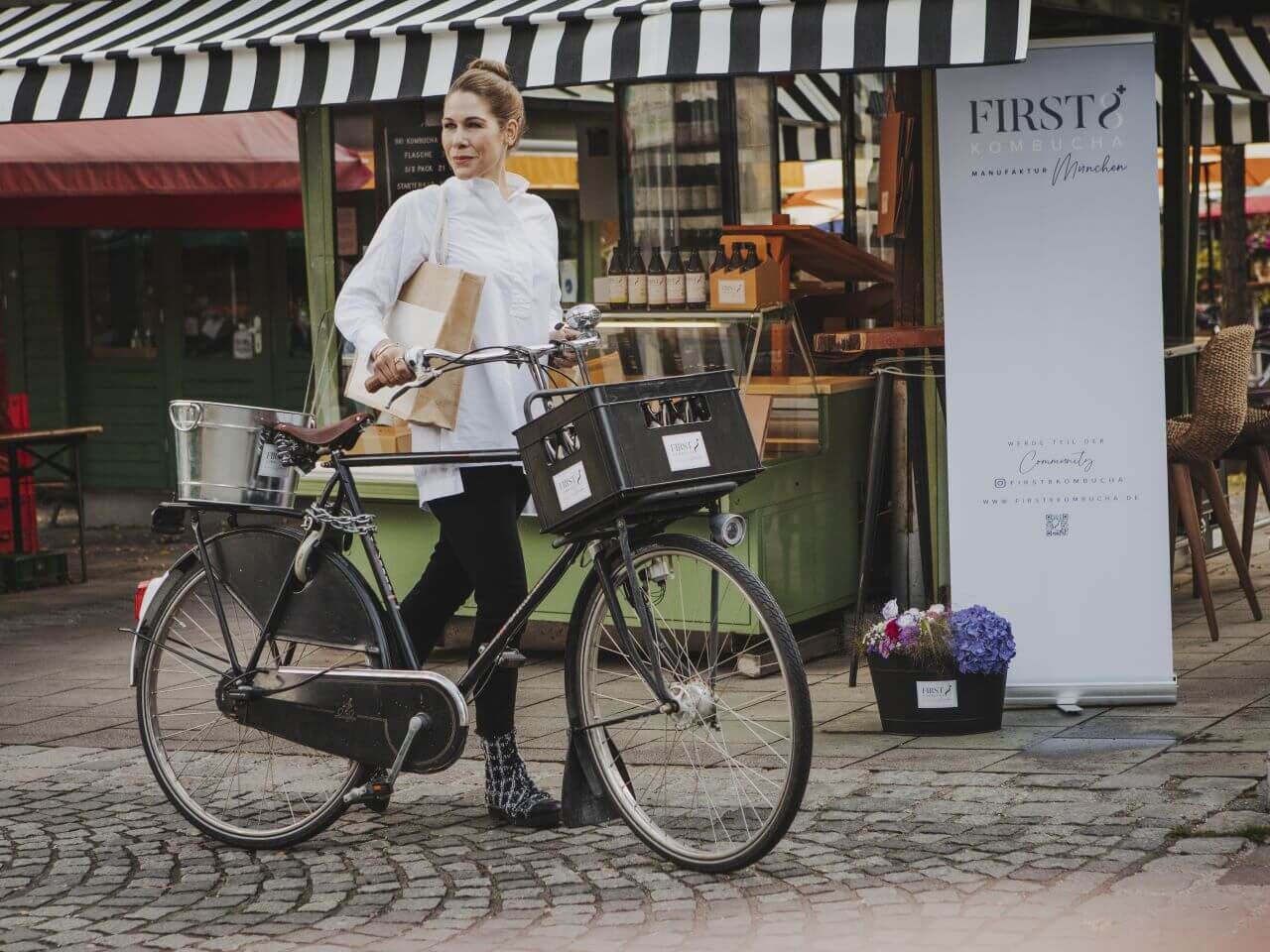 Kombucha auf dem Viktualienmarkt