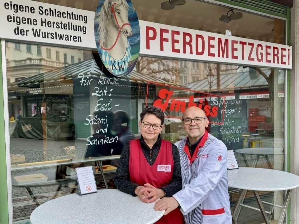 Die Wörles von der Pferdermetzgerei Wörle