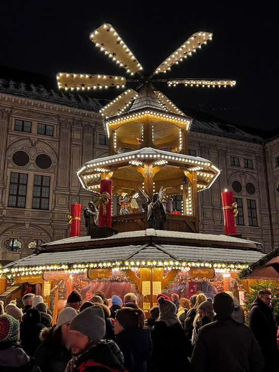 Pyramids can be found at the Christmas markets in Munich