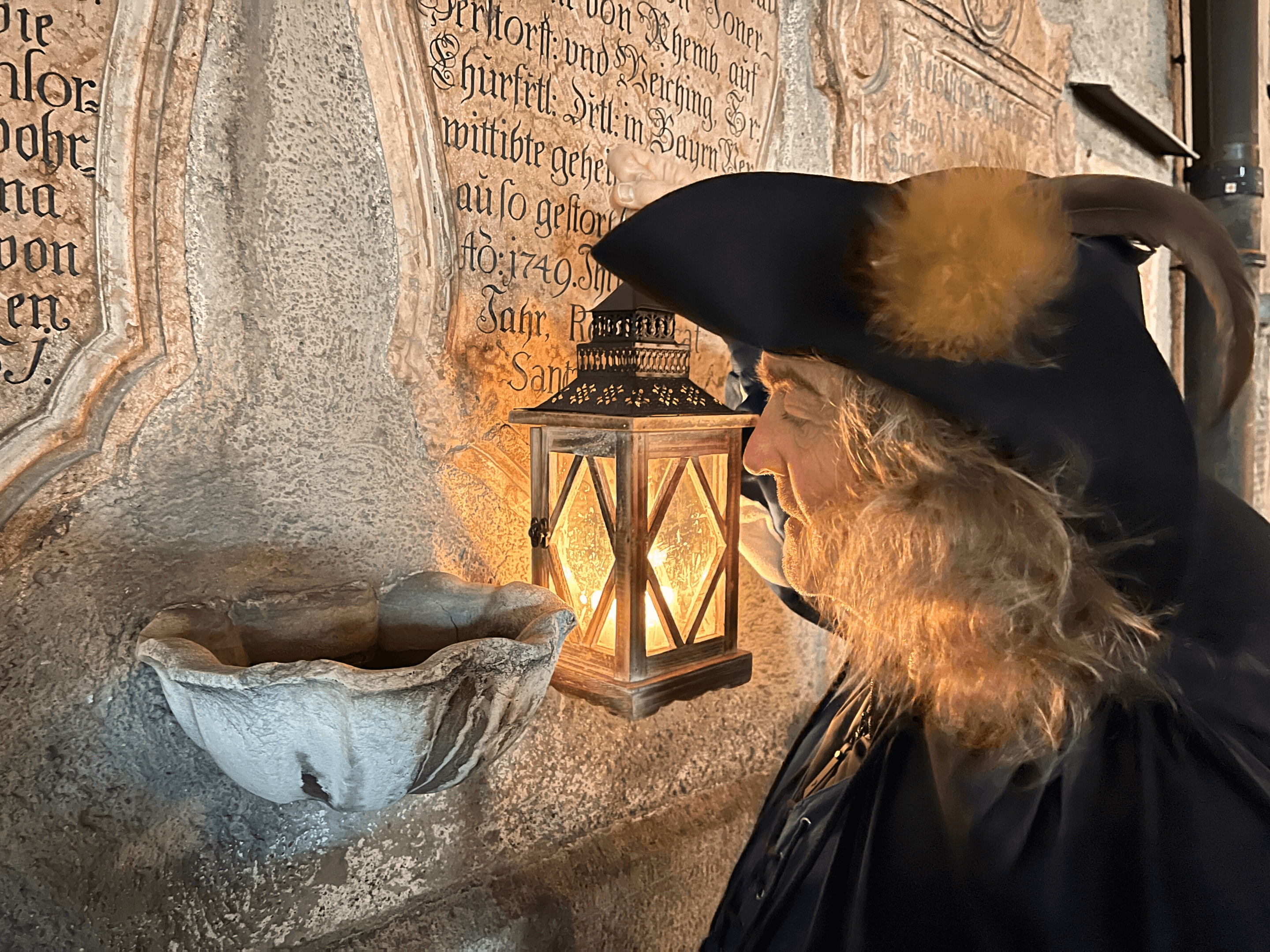 Night Watchman with Lantern in Munich