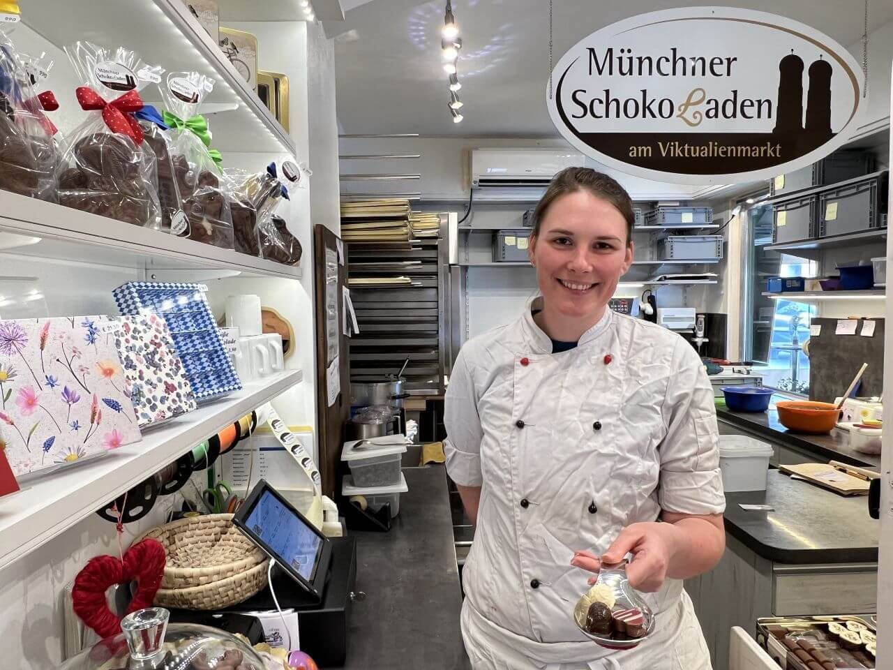 Täglich frische Schokolade auf dem Viktualienmarkt