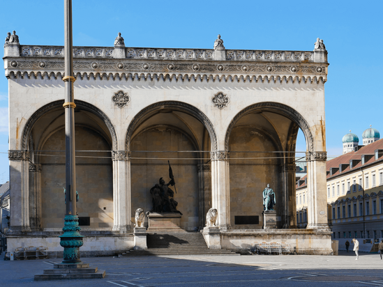 Die Feldherrnhalle am Odeonsplatz in München