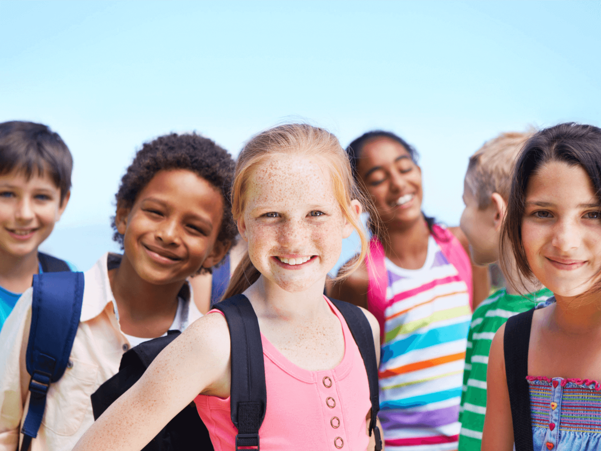 Group of Children on a Walking Tour in Munich