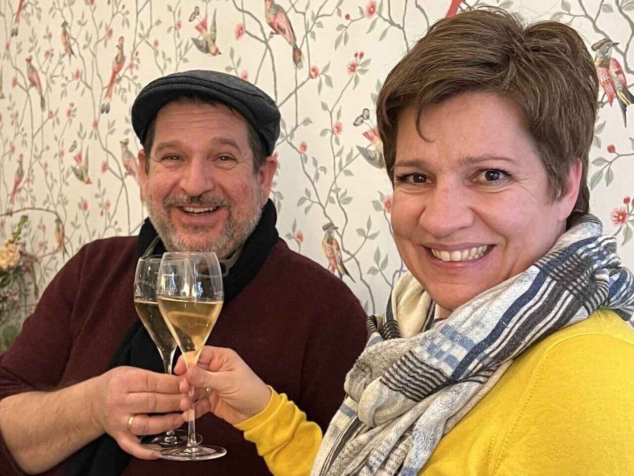 Tourguides mit Champagner bei Champagne Characters