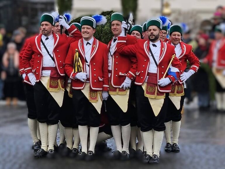 The traditional dance of the barrel makers in Munich